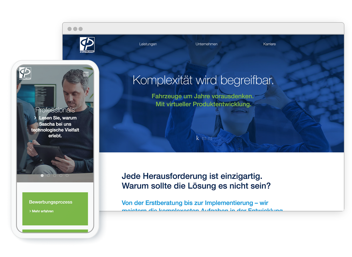 Corporate Website InMediasP GmbH